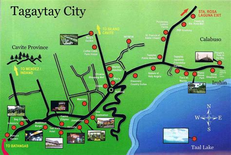tagaytay and batangas map